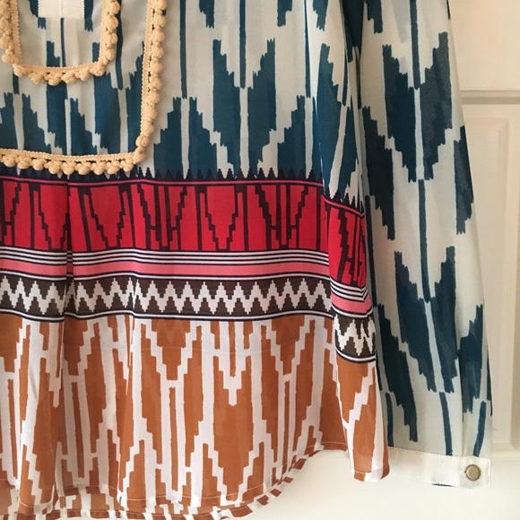 Anthropologie Maeve Colorful Top - Picture 2 of 5